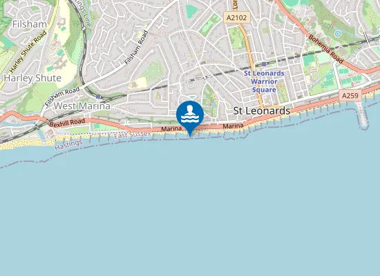 Map of St Leonards