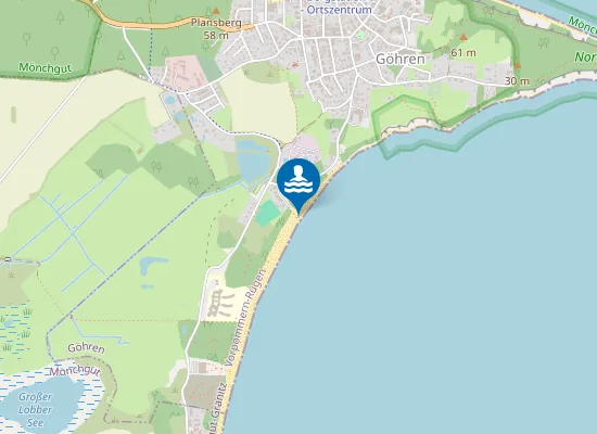 Map of OSTSEE GOEHREN SUEDSTRAND