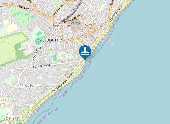 Map of Eastbourne