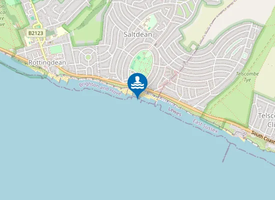 Map of Saltdean