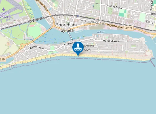 Map of Shoreham Beach
