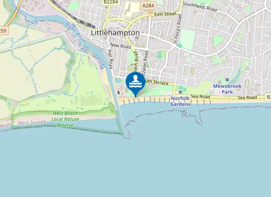 Map of Littlehampton