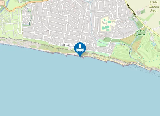 Map of Christchurch Bay