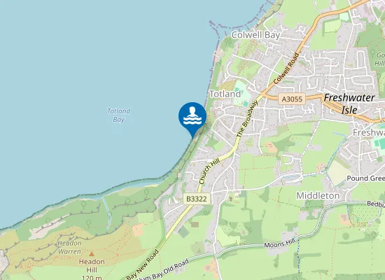 Map of Totland Bay