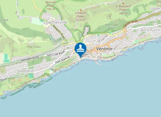 Map of Ventnor