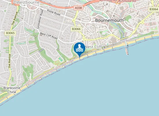 Map of Bournemouth Durley Chine