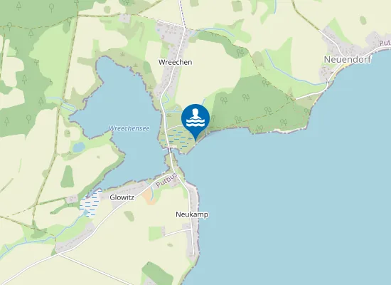 Map of GREIFSWALDER BODDEN BADESTRAND WREECHEN