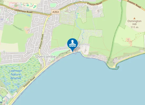 Map of Bowleaze Cove