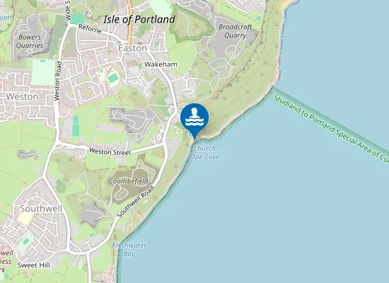 Map of Church Ope Cove