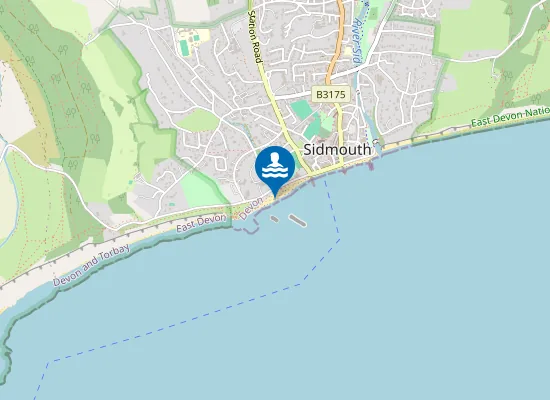 Map of Sidmouth Town