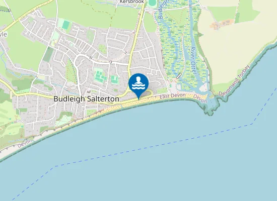 Map of Budleigh Salterton