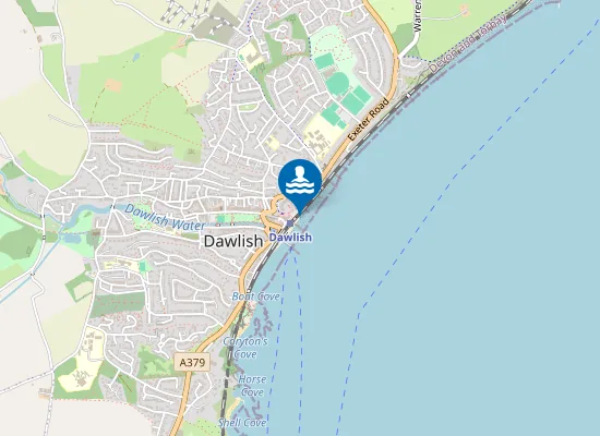 Map of Dawlish Town