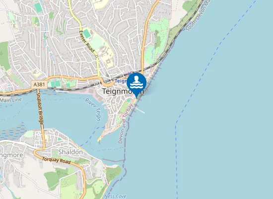 Map of Teignmouth Town