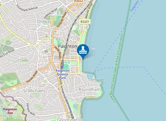 Map of Paignton Paignton Sands