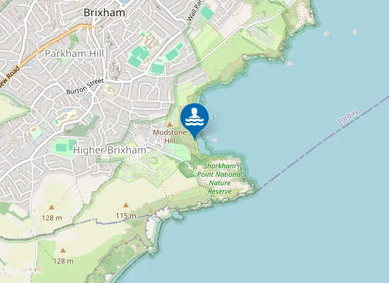 Map of St Mary's Bay (Devon)