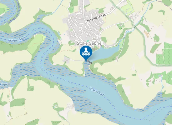 Map of Stoke Gabriel, Dart Estuary