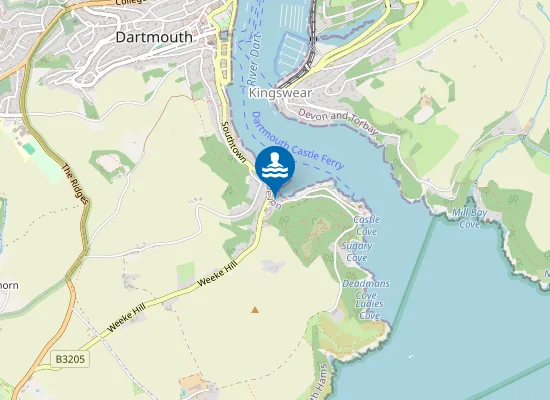 Map of Warfleet Creek, Dart Estuary