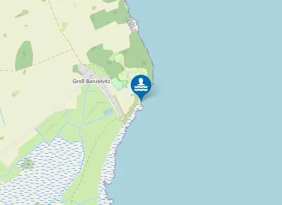 Map of GROSSER JASMUNDER BODDEN BANZELVITZER BERG