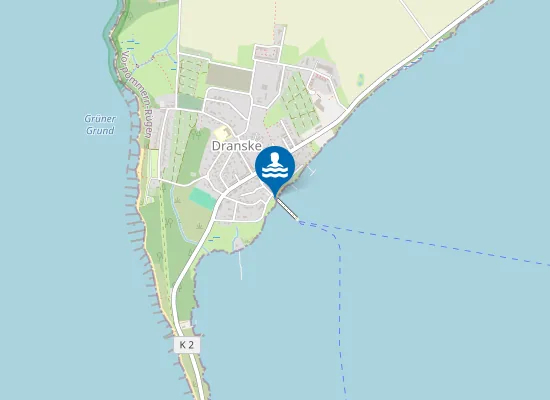 Map of WIEKER BODDEN DRANSKER BODDENSTRAND