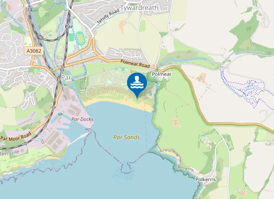 Map of Par Sands