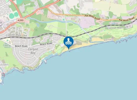 Map of Crinnis Beach