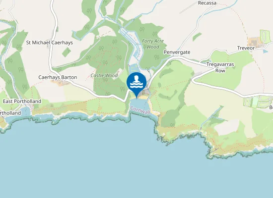 Map of Porthluney