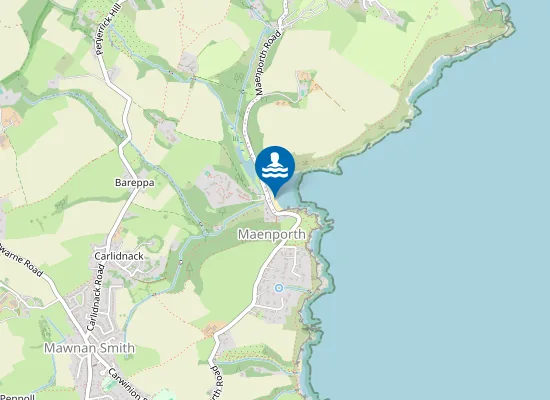 Map of Maenporth