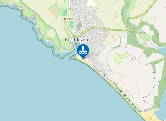 Map of Porthleven Sands