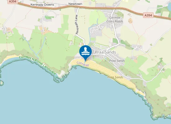 Map of Praa Sands West