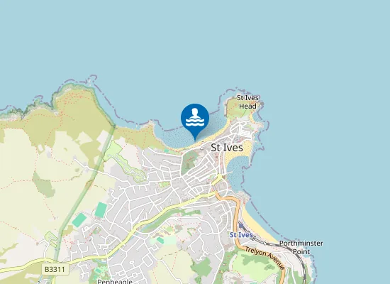 Map of Porthmeor