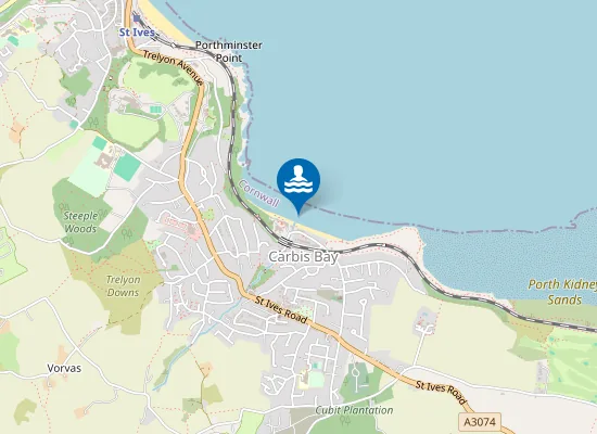 Map of Carbis Bay