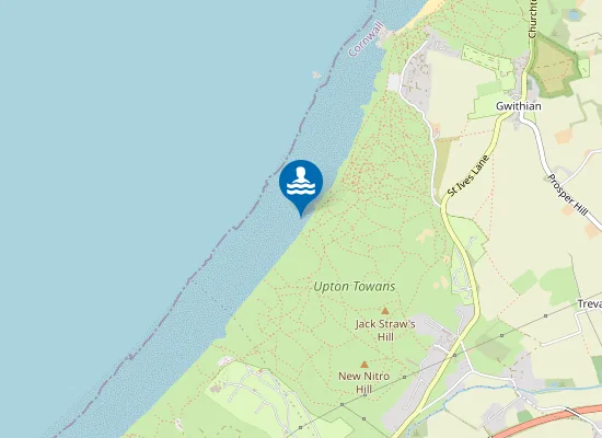 Map of Upton Towans