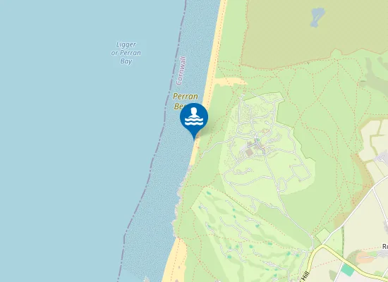 Map of Perranporth Penhale Sands