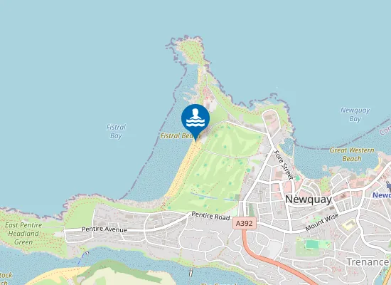 Map of Fistral North