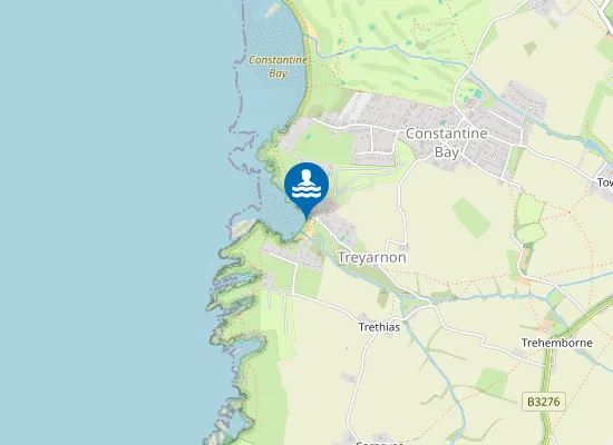 Map of Treyarnon Bay