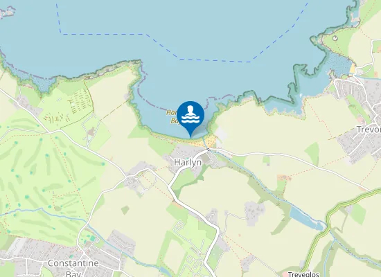 Map of Harlyn Bay