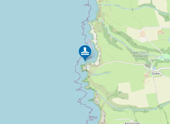 Map of Hartland Quay