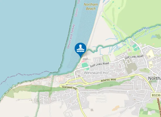 Map of Westward Ho!