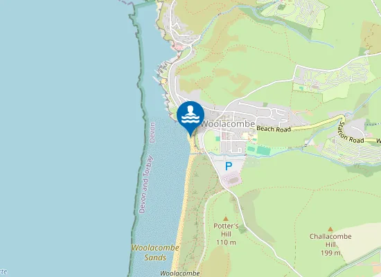 Map of Woolacombe Village