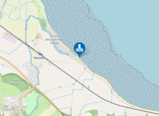 Map of Dunster Beach