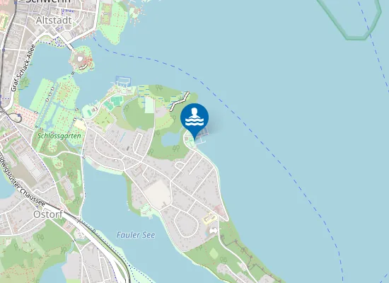 Map of SCHWERINER SEE KALKWERDER