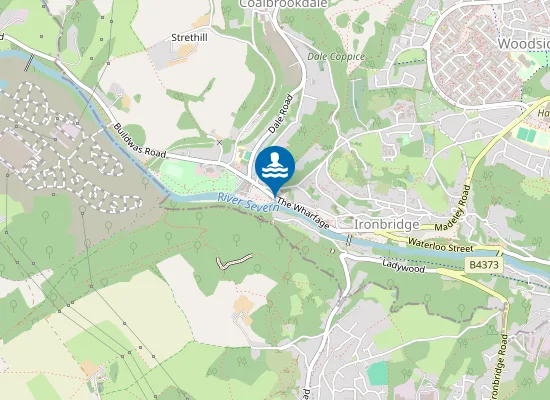 Map of River Severn at Ironbridge
