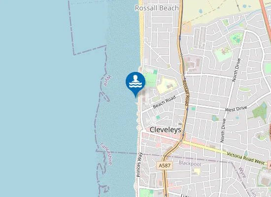 Map of Cleveleys