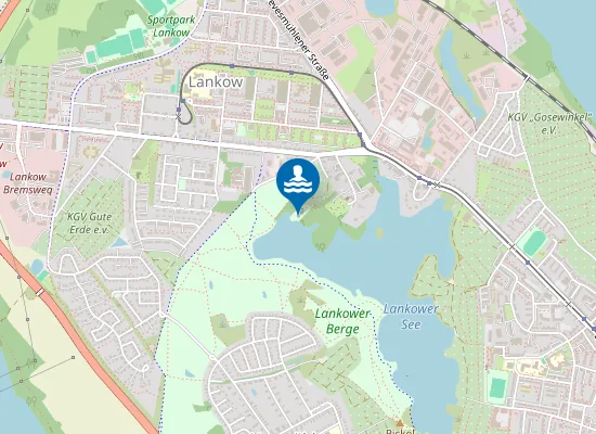 Map of LANKOWER SEE NORDUFER