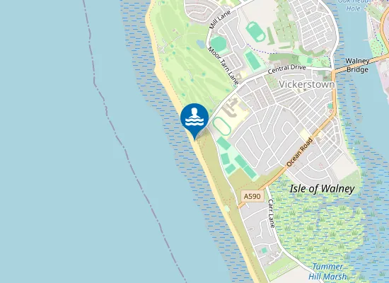 Map of Walney Sandy Gap