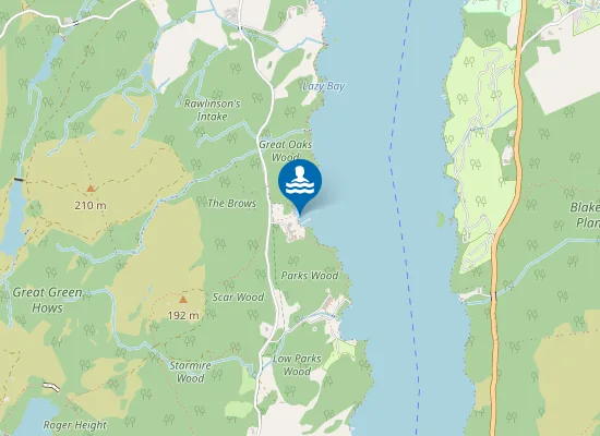 Map of Windermere, Lakeside YMCA