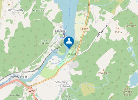 Map of Windermere, Fellfoot