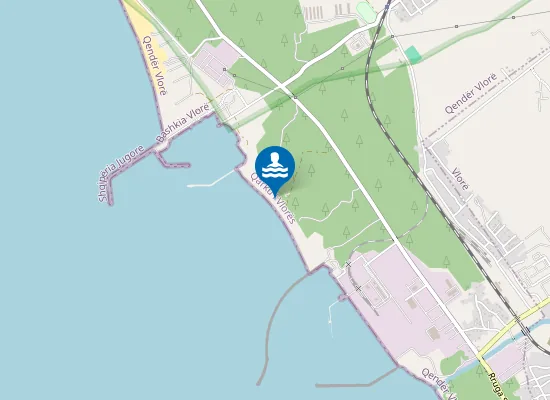 Map of Cuba Beach, Vlore