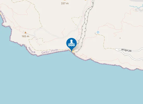 Map of Plazhi i Gjipes