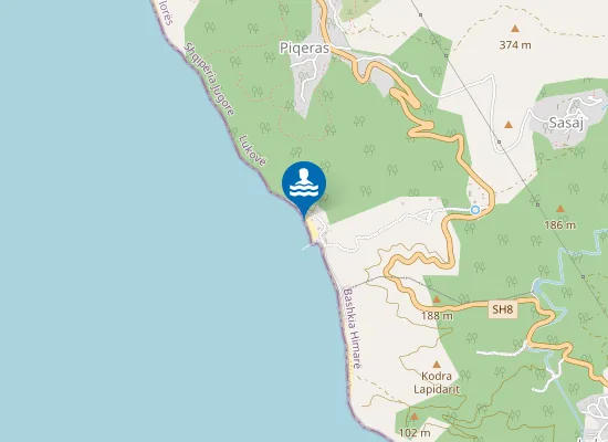 Map of Plazhi i Bunecit